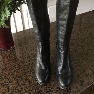Calvin Klein textured leather boots